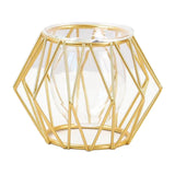 Maxbell  Metal Wire 3D Geometric Flower Vase Home Plant Desktop Plant Pot Style02