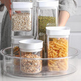 Lazy Susan Turntable Storage Box Organizer Spinning for Kitchen Cabinet