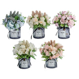 Artificial Flowers Bouquet Real Touch Wedding Centerpieces Decor Photo Props White