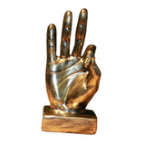 Maxbell Chic Hand Gesture Sculpture Ornament Figurine Statue Desktop Decoration C