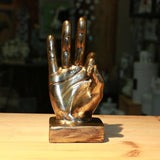 Maxbell Chic Hand Gesture Sculpture Ornament Figurine Statue Desktop Decoration C
