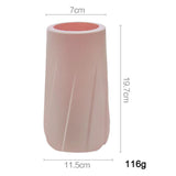 Maxbell Flower Vase Decoration Plastic Flower Pot Houswarming Gift Pink Style 3