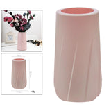 Maxbell Flower Vase Decoration Plastic Flower Pot Houswarming Gift Pink Style 3