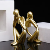 Abstract Statue Resin Figurine Sculpture Art Ornaments Modern 13X25cm