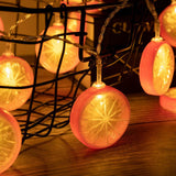 Maxbell Light String Tree Pavilions Hanging Lamp Home Battery Powered Orange 300cm