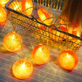 Maxbell Light String Tree Pavilions Hanging Lamp Home Battery Powered Orange 300cm