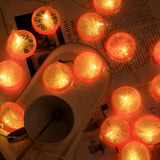 Maxbell Light String Tree Pavilions Hanging Lamp Home Battery Powered Orange 300cm