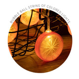 Maxbell Light String Tree Pavilions Hanging Lamp Home Battery Powered Orange 300cm