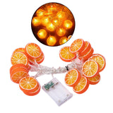 Maxbell Light String Tree Pavilions Hanging Lamp Home Battery Powered Orange 300cm