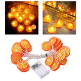 Maxbell Light String Tree Pavilions Hanging Lamp Home Battery Powered Orange 300cm