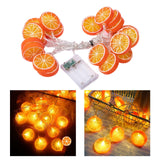 Maxbell Light String Tree Pavilions Hanging Lamp Home Battery Powered Orange 300cm