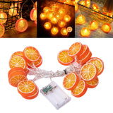 Maxbell Light String Tree Pavilions Hanging Lamp Home Battery Powered Orange 300cm