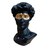 David Head Portraits Bust Resin Statue Sculpture Home Artist Black