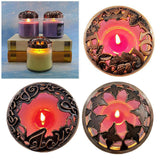 Retro Candle Jar Lid Zinc Alloy Topper Heat-gathering Collar Sleeve Peace