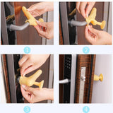 Home Baby Room Door Handle Stop Guard Protective Doorknob Cover Decor Yellow