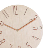 Wall Clock Quartz Modern Watch Bedroom 14'' Swing Office Decoration Wood