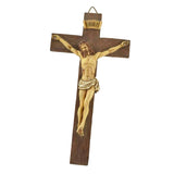 Resin Jesus Crucifix Statue Catholic Figurine Hanging Sculpture Chapel Decor