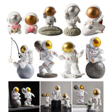 Resin Spaceman Statue Ornament Home Office Astronaut Decors Model 1