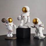 Resin Spaceman Statue Ornament Home Office Astronaut Decors Model 2