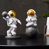 Resin Spaceman Statue Ornament Home Office Astronaut Decors Model 4