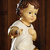 Cute Baby Boy Resin Statue Figurine Indoor Home Sculpture Memorial Statue