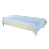Maxbell  Table Runner 273cm Wedding Glitter Sparkly Gold Stamping Cloth Party Blue
