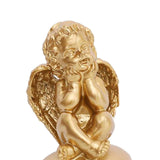 Angel Statue Ornament Tabletop Home Decor Cherub Prayer Figurine Golden 2