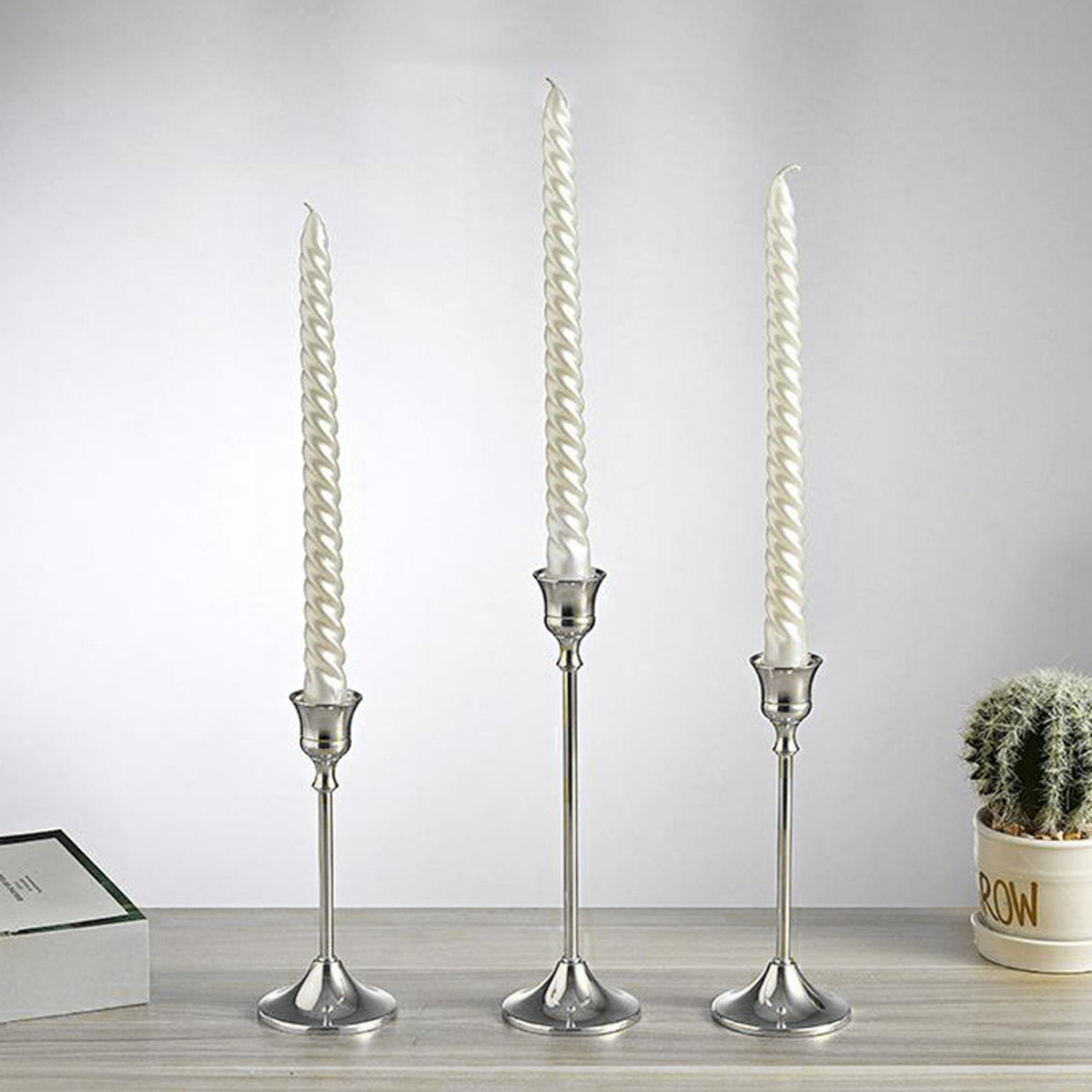Modern Taper Candle Holder Candlestick Table Centerpiece Birthday Ornament M