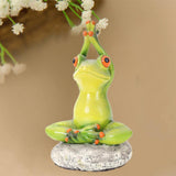 Resin Frog Figurines Statue Sculpture Ornament Home Office Desk 11x5x9.5CM