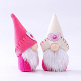 Valentine's Day Christmas Santa Gnomes Plush Tomte Doll Home Gift Red