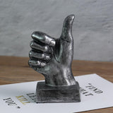 Resin Hand Gesture Sculpture Ornament Figurine Statue Office Desktop Decor A