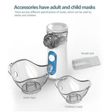Maxbell Portable Handheld Nebulizer Inhaler Atomizer Vaporizer for Kid Adult Blue