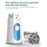 Maxbell Portable Handheld Nebulizer Inhaler Atomizer Vaporizer for Kid Adult Blue