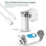 Maxbell Portable Handheld Nebulizer Inhaler Atomizer Vaporizer for Kid Adult Blue