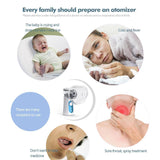 Maxbell Portable Handheld Nebulizer Inhaler Atomizer Vaporizer for Kid Adult Blue