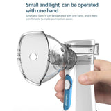 Maxbell Portable Handheld Nebulizer Inhaler Atomizer Vaporizer for Kid Adult Blue