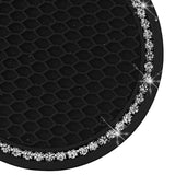 Maxbell  2x Universal Vehicle Bling Cup Holder Insert Coaster Car Interior White
