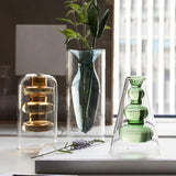 Maxbell  Modern Bonsai Flower Vase Novelty Planter Pot Home Office Room Decoration Light Blue