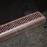 Incense Holder Coffin Burner Box Incense Stick Holder Decor Light Brown