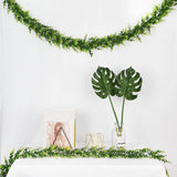 Artificial Eucalyptus Greenery Vines Hanging Plant for Wedding Powder Green