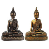 Resin Buddhism Shakyamuni Amitabha Buddha Statue Sculpture Figurines Gold