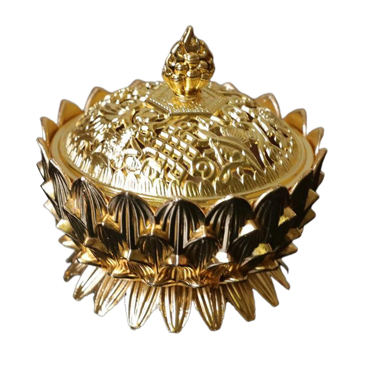 Incense Burners Holder Censer Buddhism Study Yoga Studio Decor Style1 Gold