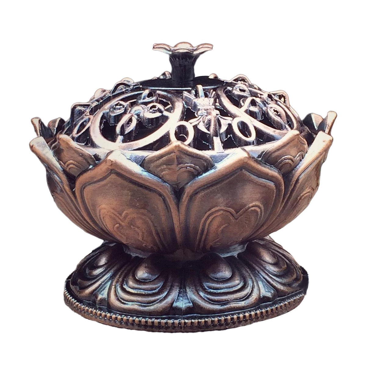 Incense Burners Holder Censer Buddhism Study Yoga Studio Decor Style2 Bronze