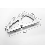 Maxbell  Thickened Shoes Drawer Cabinet Hinges Flip Frame Turing Rack Heavy Duty Silver 1 Layer