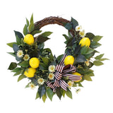 50cm Artificial Lemon Wreath Garland Hanging Ornament Flower Door Wall Decor