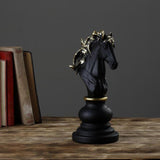 Chess Pieces Classic Chess Game Figures Figurines Horse 14.2x11.4x27cm