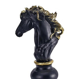 Chess Pieces Classic Chess Game Figures Figurines Horse 14.2x11.4x27cm