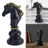 Chess Pieces Classic Chess Game Figures Figurines Horse 14.2x11.4x27cm