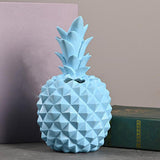 Pineapple Shaped Piggy Can Home Decoration Craft Gift Money Cash Box Blue