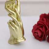 Chic Resin Art Hands Sculpture Ornament Statue Shelf Decor Adornment Golden